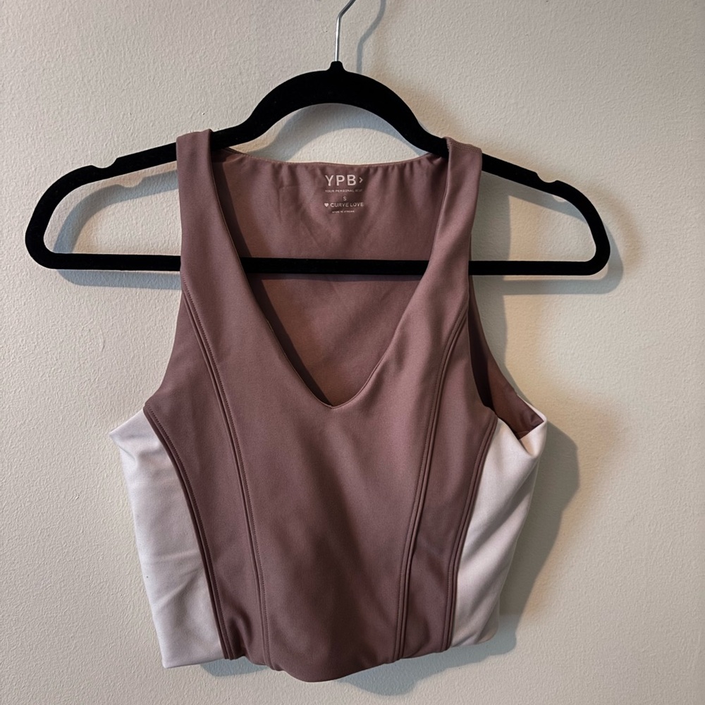 YPB sculptLUX Curve Love Corset Slim V-Neck Tank